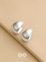 Lunar Curves - Silver Earrings