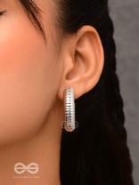 Sunlit Harmony - Statement Silver Earrings