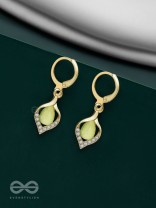 Aurora Canopy - Golden Embellished Earrings