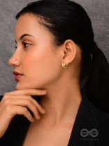 The Sunlit Elegance - Classic Golden Earrings 