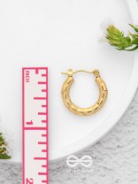 Celestial Halos - Golden Stainless Steel Earrings With Anti-Tarnish Coating