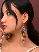 Fluffy  Flings - Statement Oxidised Earrings