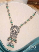 The Celestial Flutters - Statement Oxidised Neckpiece