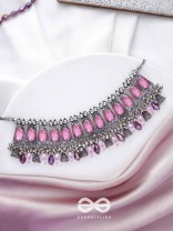 The Coral Dreams - Statement Embellished Oxidised Neckpiece