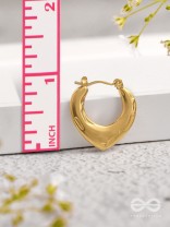 Tipsy Twilight  - Golden Stainless Steel Earrings With Anti-Tarnish Coating