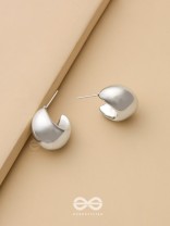 The Grandeur Drops - Silver Statement Earrings 