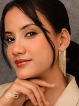 The Shimmering Shower - Golden Statement Ear Jacket