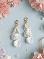 The Seashell Charms- Golden Shell Earrings 