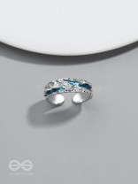 The Teal River - Silver Ring