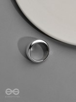 The Silver Stunner- Bold Silver Ring 