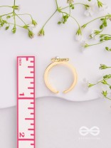 The Love Sparkle - Golden Embellished Ring 