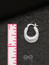 Glittering Halos - Silver Earrings