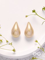 Glitter Drops - Holographic Acrylic Earrings (Golden)