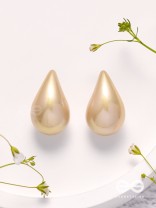 Glitter Drops - Holographic Acrylic Earrings (Golden)