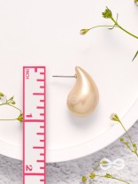 Glitter Drops - Holographic Acrylic Earrings (Golden)