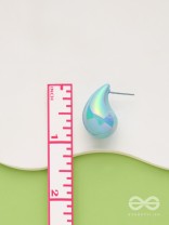 Glitter Drops - Holographic Acrylic Earrings (Light Blue)