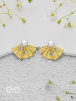 Marine Marvels - Golden Stud Earrings