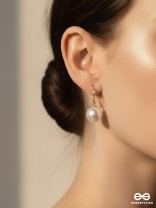 Regal Pearls - Golden  Earrings