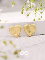 Love Affection - Golden Stud Earrings 