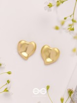 Love Affection - Golden Stud Earrings 
