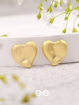 Love Affection - Golden Stud Earrings 