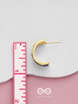 Butterfly Ballet - Golden Enamelled Earrings