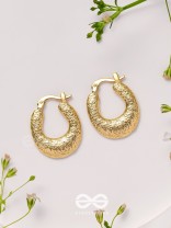 Glittering Halos - Golden Earrings