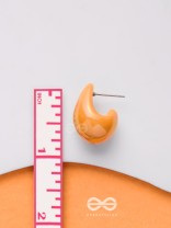 Shining Crescents - Holographic Acrylic Earrings (Orange)