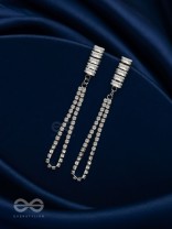 Gala Night - Silver Embellished Earrings 