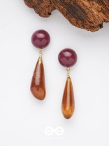 Coffee Droplets - Casual Acrylic Earrings