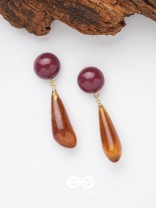 Coffee Droplets - Casual Acrylic Earrings