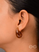 Chestnut Chic - Acrylic Earrings