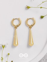 Sunny Drops - Golden Casual Earrings