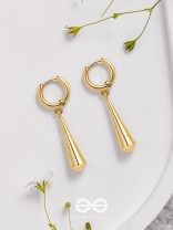 Sunny Drops - Golden Casual Earrings