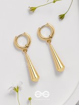 Sunny Drops - Golden Casual Earrings
