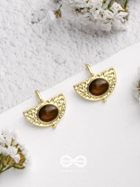 Coffee Bean Beauties - Golden Earrings