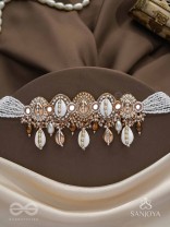 Velakula- The Coastline Stories- Shells, Beads, Pearl And Glass Drops Hand Embroidered Choker Neckpiece