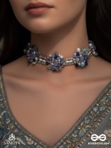 Devasesa- Remnants Of The Sea- Beads And Stones Hand Embroidered Necklace