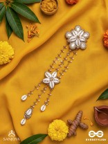 Maayin - The Magical Inflorescence - Shells, Mirrors And Beads Hand Embroidered Hair Accessory