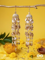Kvanit - The Auspicious Chimes - Beads, Shells, Pearls And Glass Drops Hand Embroidered Kaleere Without Bangles