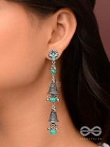 The Marine Carillons - Enamelled Oxidised Earrings