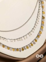 The Spellbinding Chimes - Beads And Coins Multilayered Neckpiece