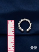 Mi Amor - Silver Embellished Ring (Adjustable)