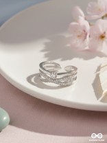 The Precious Proposal - Cubic Zirconia Silver Ring (Adjustable)