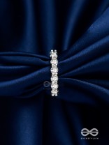 The Shiny Tales - Silver Cubic Zirconia Ring (Adjustable)