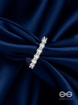 The Shiny Tales - Silver Cubic Zirconia Ring (Adjustable)