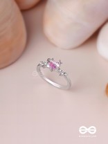 The Celestial Affection - Silver Cubic Zirconia Ring
