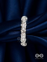 The Winter Frost - Silver Cubic Zirconia Ring (Adjustable)
