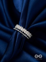 The Jewel Frost - Silver Cubic Zirconia Ring (Adjustable)