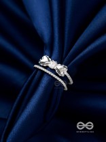 The Bow-Tiful Bliss - Silver Cubic Zirconia Ring